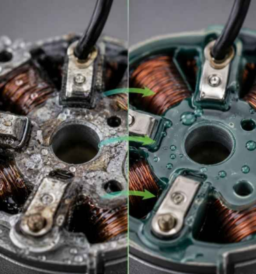 Solución para desalojar humedad en equipos eléctricos